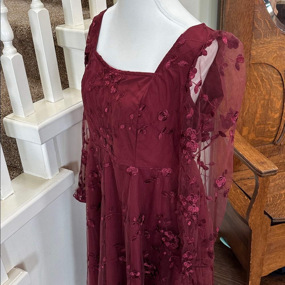Burgundy “event” dress - Picture 5 of 7